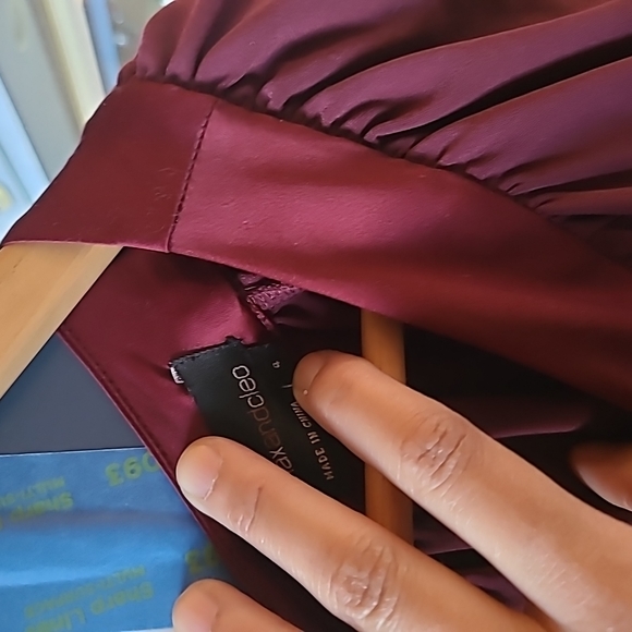 Bcbg Max and Cleo puffy sleeves large bow tie midi dress y2k - Picture 7 of 11